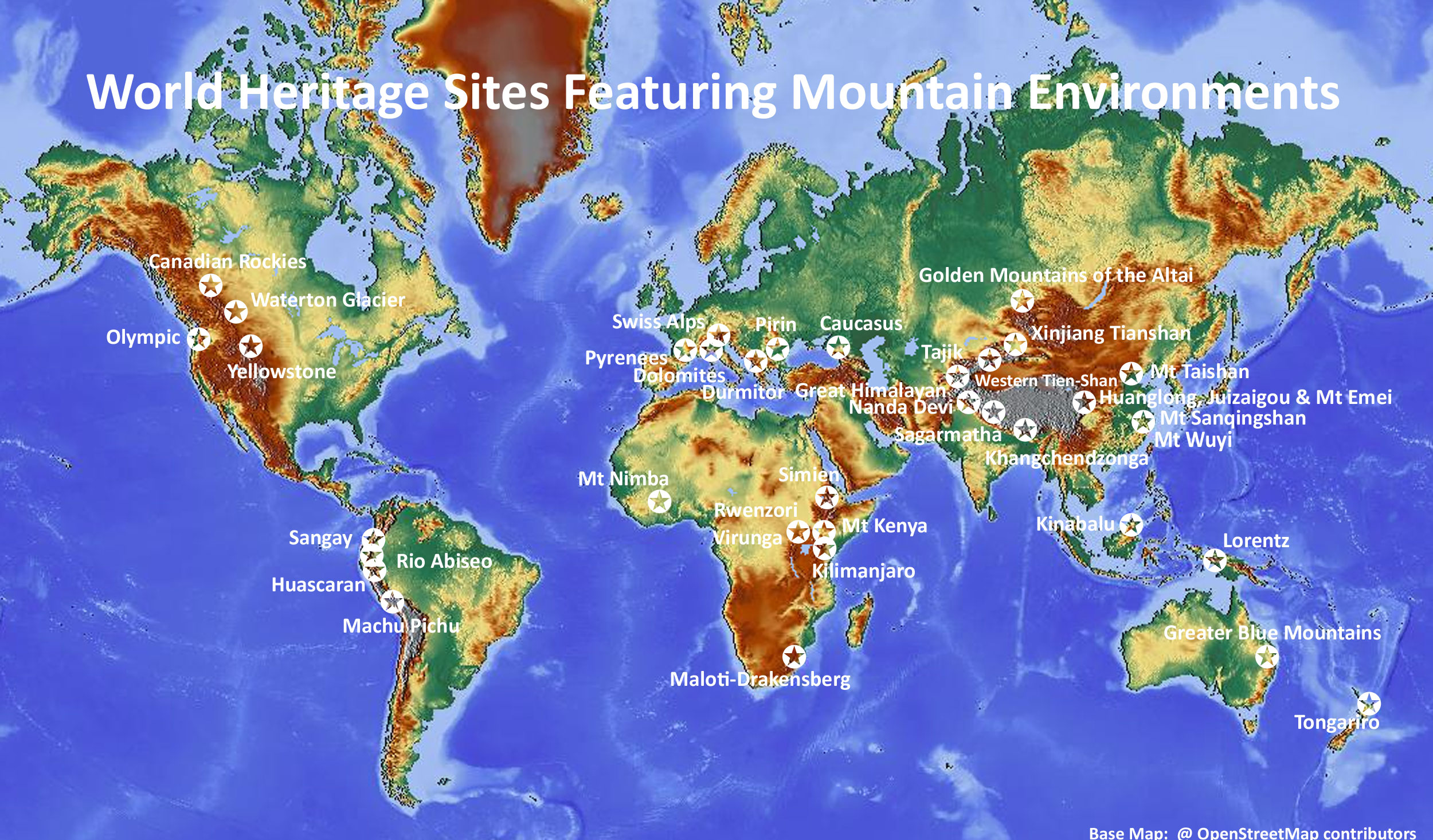 world map himalayan mountains location